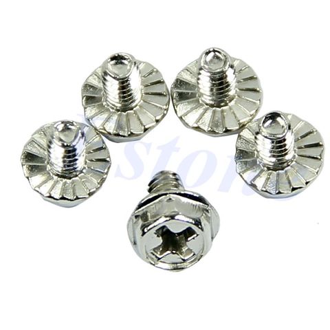 100pcs Toothed Hex 6/32 Computer PC Case Hard Drive Motherboard Mounting Screws Mount Screw Flat Countersunk Phillips Head Bolt ► Photo 1/1