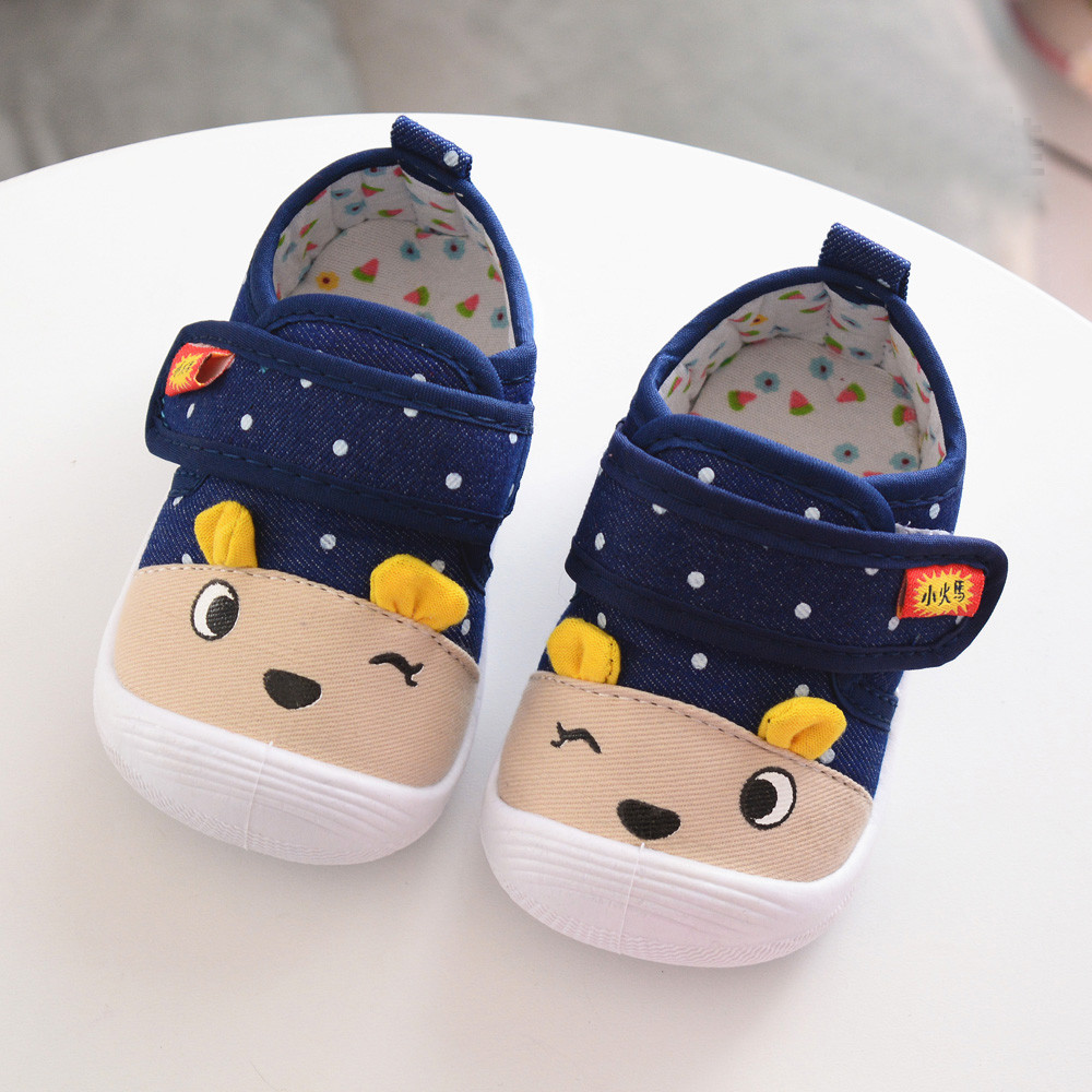 Buy Online New Infant Kids Baby Boys Girls Cartoon Anti Slip Shoes Soft Sole Squeaky Sneakers Babyslofjes Chaussures Bebe Fille Alitools