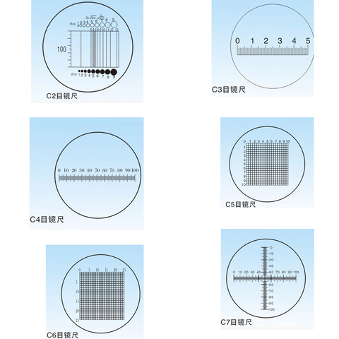 Diameter 19mm Microscope Slides Reticle Calibrating Slide Ruler  Microscope Calibration Ruler Stage Micrometer ► Photo 1/6