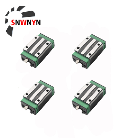 4pcs/Lot HGH15CA/HGW15CC HGH20CA/HGW20CC HGH25CA/HGW25CC HGH30CA/HGW30CC Linear Bearings Slide Block Carriage For Cnc Parts ► Photo 1/6