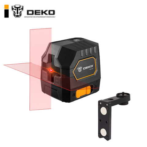 DEKO DKLL02 Mini Style Self-Leveling Laser Level Cross Line Laser With Red Light Source & Adjustable Mounting Clamp ► Photo 1/6