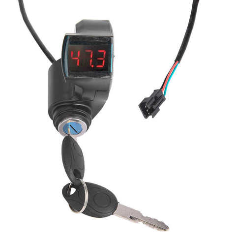 Electric Bike E-Bike Thumb Throttle Digital Battery Voltage Display Voltmeter Switch Power with Key Lock E-bike Accessories ► Photo 1/6