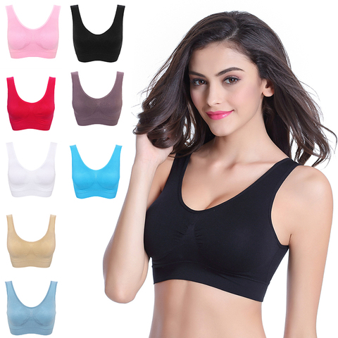 Plus Size Bras For Women Seamless Bra With Pads to 4XL 5XL Bralette Push Up Brassiere Vest Wireless Active fashion underwear ► Photo 1/6