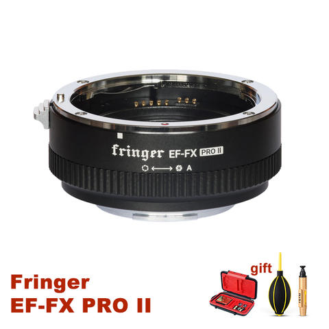 FRINGER EF-FX Pro II Auto Focus Lens Adapter With Built-in Electronic Aperture For Canon Lens EF To Fujifilm Fuji XT2 XT3 XT4 ► Photo 1/6