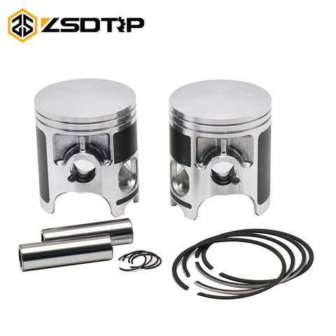 ZSDTRP 64mm STD Piston Kit For Yamaha RD350 1973 1974 1975 Standard Bore Piston assembly ► Photo 1/6