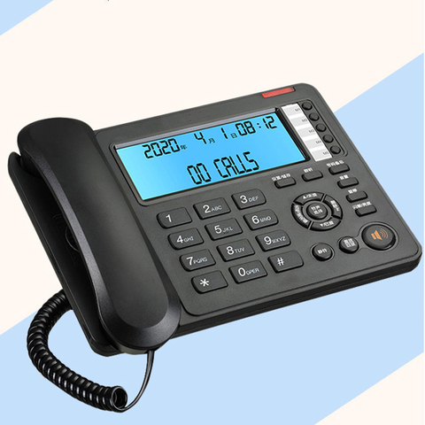 Small Business Office Phone with Caller ID, R Transfer Button, Adjustable LCD Brightness, Do Not Disturb, Corded Landline ► Photo 1/5