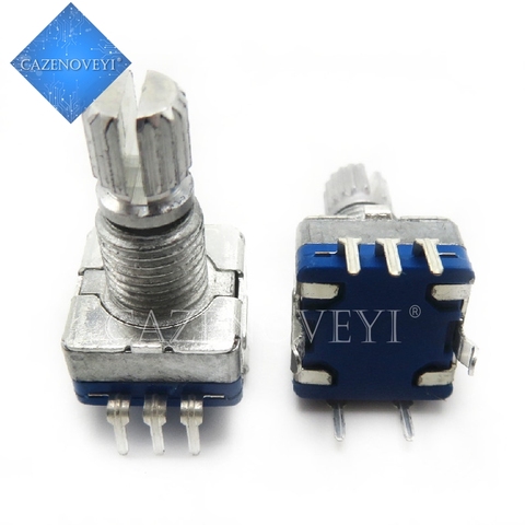 5pcs/lot Half / Plum axis rotary encoder, handle length 15mm / 20mm code switch/ EC11 / digital potentiometer with switch 5Pin ► Photo 1/4