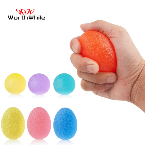 WorthWhile Silica Gel Hand Grip Ball Egg Men Women Gym Fitness Finger Heavy Exerciser Strength Muscle Recovery Gripper Trainer ► Photo 1/6