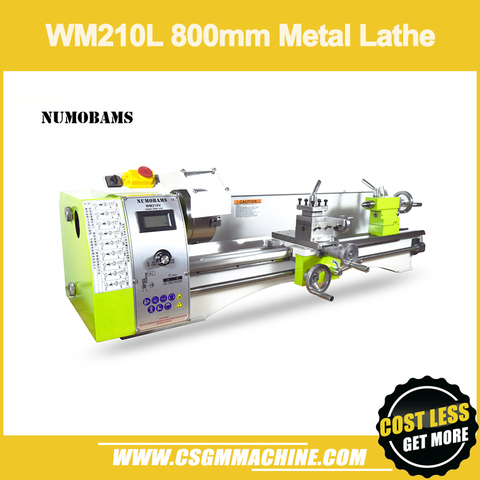 NUMOBAMS WM210L 800W Brushless Motor Lathe/MT5 spindle+125mm chuck with 800mm working length Lathe Machine ► Photo 1/6