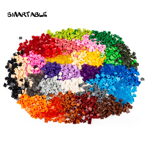 Smartable Slope 30° 1x1x2/3 Cheese 30 Colors Building Blocks MOC Part Toys For Pixel Art Portrait Compatible 54200 520pcs/Lot ► Photo 1/6