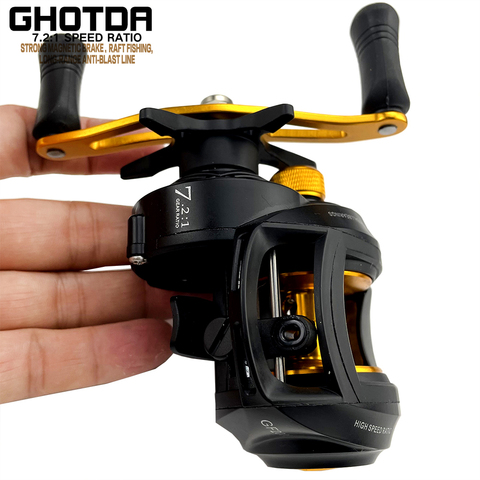 Fishing Reel GF2000 Baitcasting Reel 8kg Max Drag 7.2:1High Speed Wheel Fishing Casting Fishing Pesca Bait casting Reel ► Photo 1/6