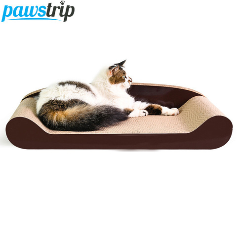 Cat Scratch Board Lounge Nail Scraper Scratch Pad Pet Sofa Bed Cat Beds Corrugated Cardboard Toy For Cat Scratcher WIth Catnip ► Photo 1/6
