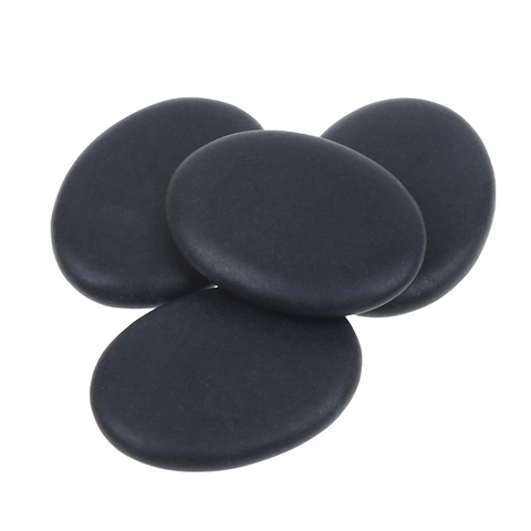 2pcs/6pcs Hot Sale Black Lava Natural Stone Beauty Stones Massage Spa Rock Basalt Stone ► Photo 1/6