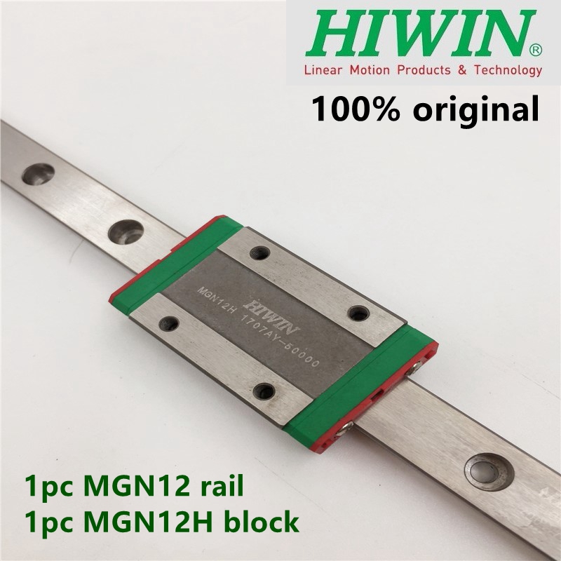 MGN  MGN7C  100-800mm Miniature Linear Rail Slide 1Pc Linear Guide+1Pc Carriage 