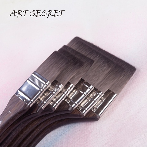 High Quality Squirrel Imitation Synthetic Hair Pro Artist Gouache Oil Watercolor Brush Paint Tool  Bamboo Handle  Art Supplies ► Photo 1/6