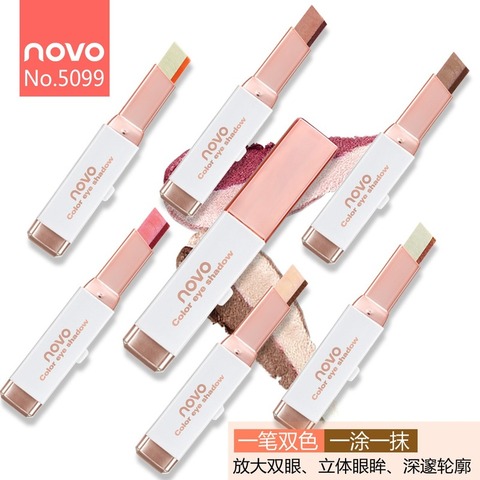 Two-color Eye Shadow Stick Velvet Gradient Pearlescent Earth Color Eye Shadow Stick ► Photo 1/6