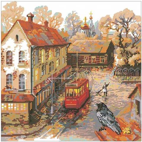 Warm autumn patterns Counted Cross Stitch 11CT 14CT 18CT DIY Chinese  Cross Stitch Kits Embroidery Needlework Sets ► Photo 1/6