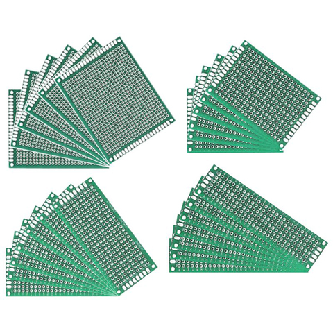 20pcs/lot 5x7 4x6 3x7 2x8 Cm Single Side Prototype PCB Printed Circuit Board 5*7 4*6 3*7 2*8 Universal Board PCB Soldering Plate ► Photo 1/6