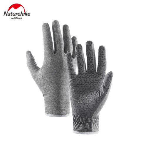 Naturehike Thin Touch Screen Gloves Non Slip Breathable Full Finger Gloves Unisex For Outdoor Sports Camping Running NH20FS015 ► Photo 1/6