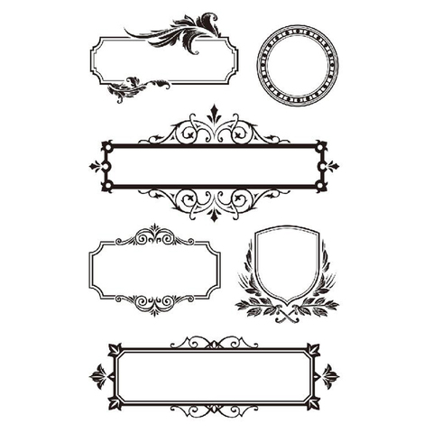 Clear Vintage Frame Rubber Stamps For Scrapbooking Embellishment,Diy Decorative Stamps ► Photo 1/1