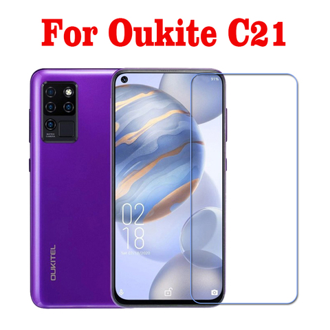 Full Glue Tempered Glass For Oukitel C21 Original 9H High Quality Protective Film Screen Protector For Oukitel C21 6.4