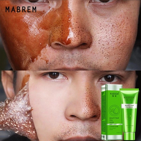 MABREM Remove Blackhead Tear Pull Mask Oil control Shrink Pore Improve Rough Skin Acne Blackhead Remover Mask Face Moisturizing ► Photo 1/6