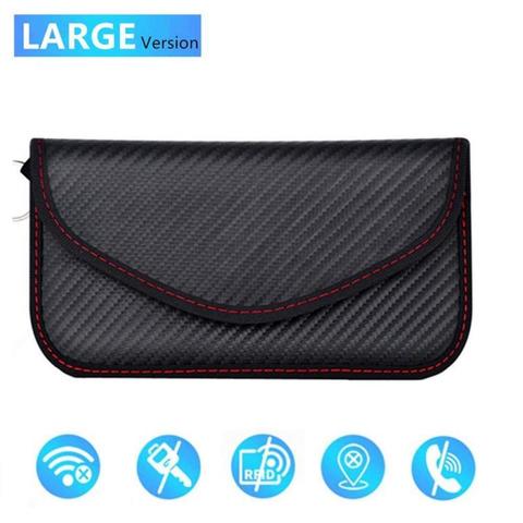 Signal Blocking Bag Cover Signal Blocker Case Faraday Cage Pouch For Keyless Car Keys Radiation Protection Cell Phone ► Photo 1/6