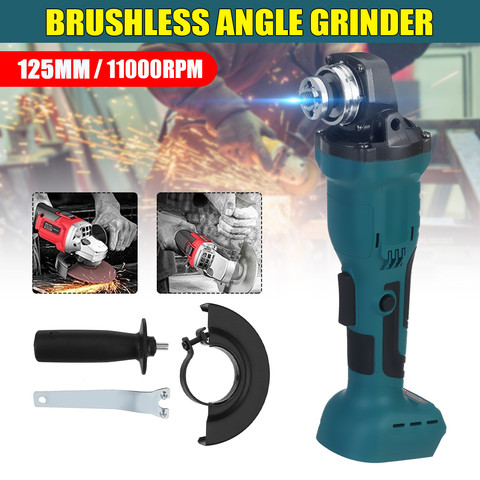 800W 125mm Brushless Cordless Impact Angle Grinder 3 Speed 11000rpm For Makita Battery DIY Power Tool Cutting Machine Polisher ► Photo 1/6