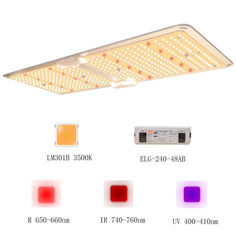 Buy Online Dimmable 120w 240w Quantum Led Grow Light Board Full Spectrum Samsung Lm301h Lm301b Sk 3000k 5000k 660nm 760nm For Indoor Plants Alitools