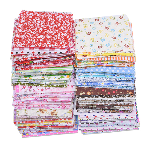 50Pcs 10X10cm Square Assorted Floral Printed Cotton Cloth Sewing Quilting Fabric for Patchwork Needlework DIY Handmade Material ► Photo 1/6