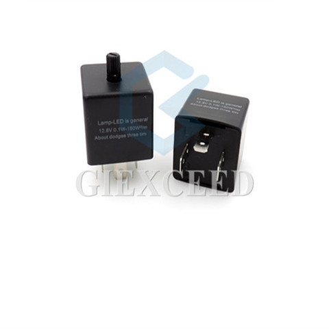 3 Pin Flashing LED Flasher Relay frequency adjustable Automotive Flashers ► Photo 1/1