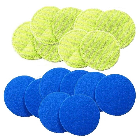 AD-Replacement Pad for Cordless Electric Rotary Mop Sweeper Wireless Electric Rotary Mop Replacement Scrubber Pad Including 8 Mi ► Photo 1/6