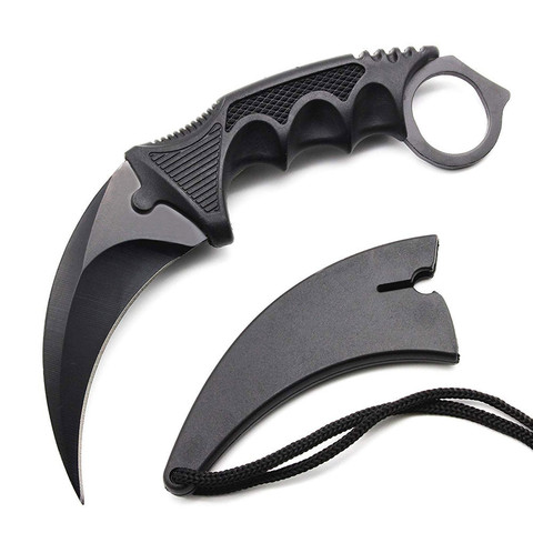 CS GO Hunting Fixed Knife Karambit Tactical Combat Survival Neck Claw Knives Hike Outdoor Self Defense Hunting Survival Knife ► Photo 1/6