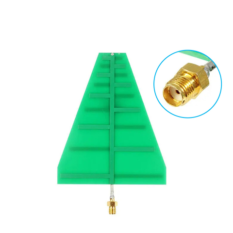 1.35GHz-9.5GHz 15W 5-6dB UWB Ultra Wideband Log Periodic Antenna Transmission Antenna 8x10cm ► Photo 1/6