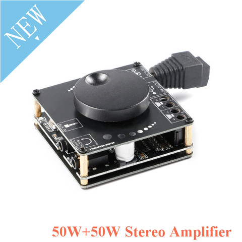 50W+50W Mini Bluetooth 5.0 Digital Stereo Amplifier 50WX2 40W Speaker Audio Power Board Module AMP AUX APP XY-AP50L 50W*2 ► Photo 1/6