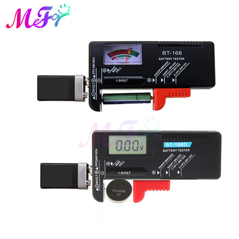 BT-168 AA/AAA/C/D/9V/1.5V Batteries Universal Button Cell Battery Colour Coded Meter Indicate Volt Tester Checker BT168D BT-168D ► Photo 1/6