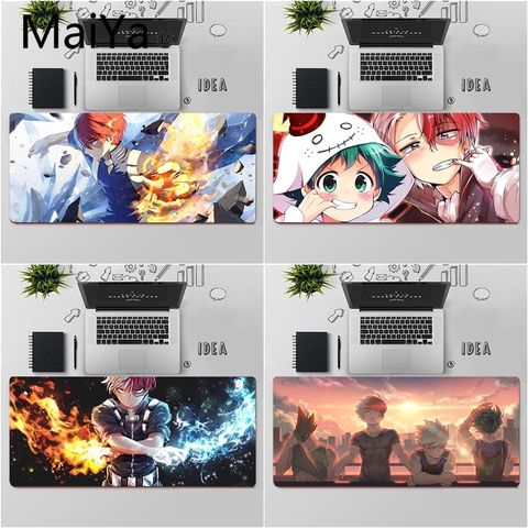 Anime My Hero Academia Todoroki Shouto Mouse Pad Mat Keyboard Gaming Play Mat