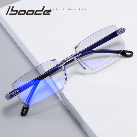 iboode -1.0 -1.5 -2.0 -2.5 -3.0 -4.0 Finished Myopia Glasses Classic Anti blue Light Prescription Optical Eyeglasses Women Men ► Photo 1/6