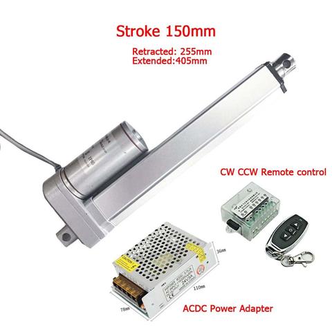 150mm Linear Actuator 12V 24V 2000N IP65 With Bracket Linear Drive Micro Linear Actuator ► Photo 1/6