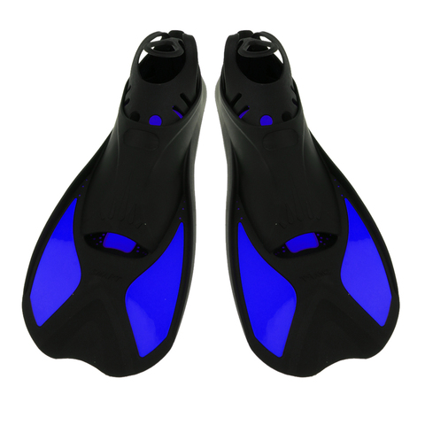 Kid's Adult's Full Foot Short Water Fins Scuba Diving Swim Training Flippers Diving Swimming Fins Adult Foot Fins Flippers ► Photo 1/6