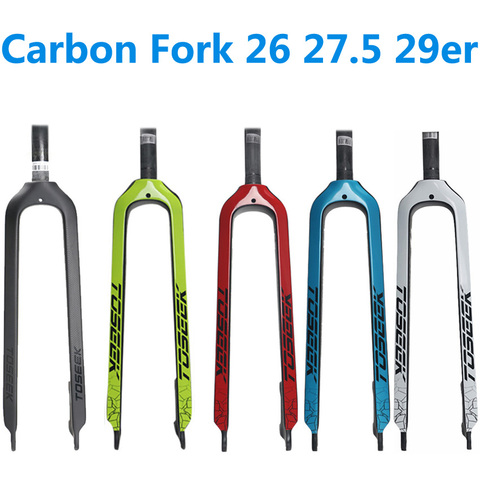 Carbon Fork 26 27.5 29er Bicycle Fork Road MTB Bike Front Fork 29 T800 Carbon fiber suspension hot selling 2022 ► Photo 1/1
