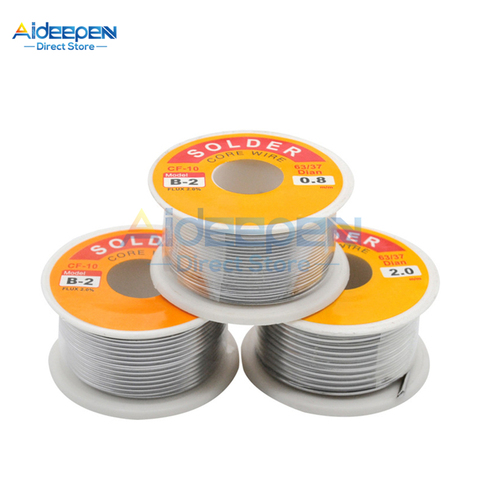 0.5/0.6/0.8/1/1.2/1.5/2mm Flux Solder Wire Melt Rosin Core Welding Line Solder Soldering Wire Roll For Circuit Board Welding ► Photo 1/6