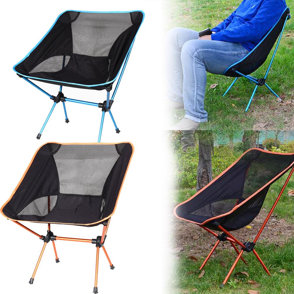 Collapsible Beach Chair Fishing BBQ Stool Camping Outdoor Folding Furniture 
