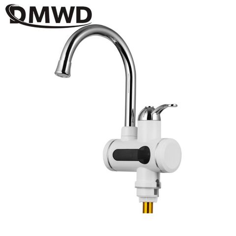 DMWD Tankless Electric Water Heater Kitchen Instant Hot Water Tap Heater Electric Water Faucet Instant Heater Lateral 3000W ► Photo 1/2