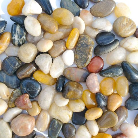 500g Aquarium Gravel River Rock Fish Tank Sand Natural Polished Stone Decorative Small Decorative Pebbles Landscaping Vase Fille ► Photo 1/6