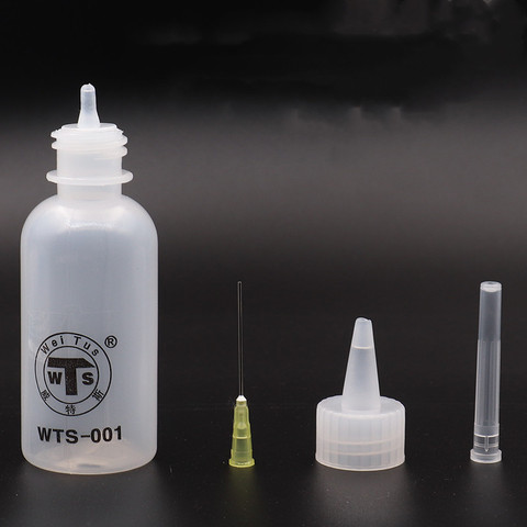 2Pcs 50ml Liquid Flux Alcohol Oil Dispenser Plastic Hand Bottle Cleaner Empty E-Liquid Bottle ► Photo 1/5