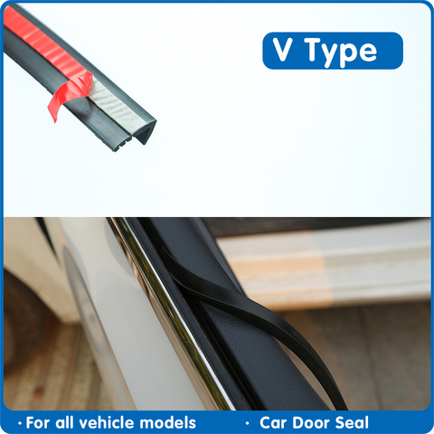 V Type 8.5mm Car Door Glass Window Seal Strip Car Window Sealant Weatherstrip  Auto Rubber Seals Weatherstrip Sealing For Car ► Photo 1/6