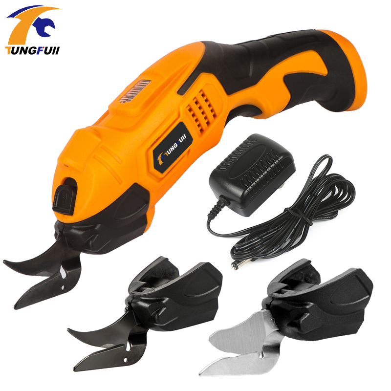 4V Cordless Electric Fabric Scissors HAWKFORCE Leather Cloth