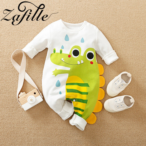 ZAFILLE Baby Boy Rompers Cartoon Dinosaur Printed Baby Romper Baby Girl Clothes 2022 Cute Baby Winter Overalls For Newborn ► Photo 1/6