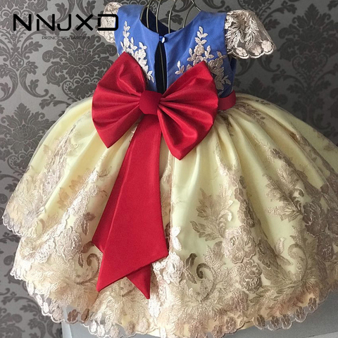 4-10 Yrs Fancy Baby Girls Dress New Year Party Evening Gowns Elegant Princess Dress Ball Gowns Wedding Kids Dresses For Girls ► Photo 1/6